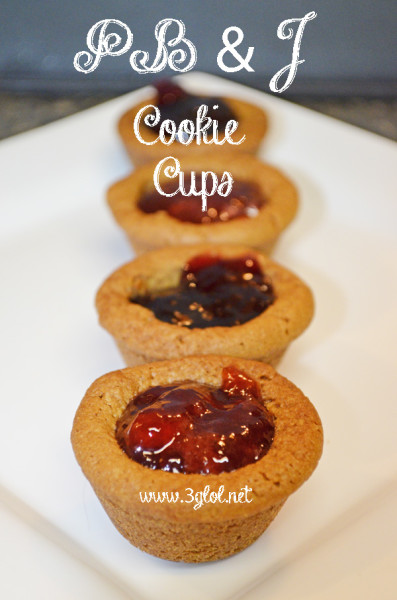 Peanut Butter and Jelly Cookie Cups 