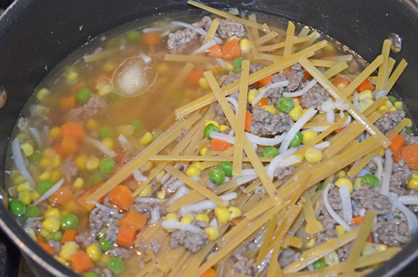 Beef Vegetable Noodle Soup by 3GLOL.net