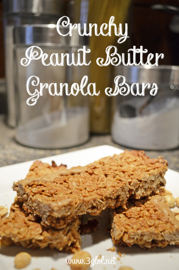 Crunchy Peanut Butter Granola Bars