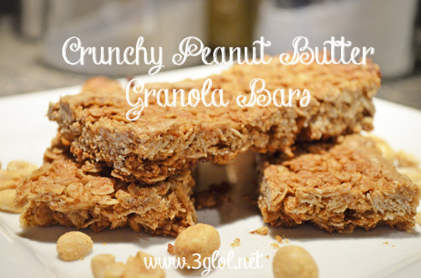 Crunchy Peanut Butter Granola Bars