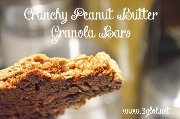 Crunchy Peanut Butter Granola Bars