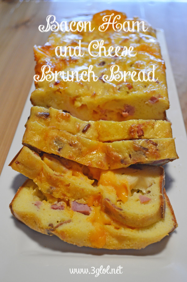Bacon Ham and Cheese Brunch Bread 