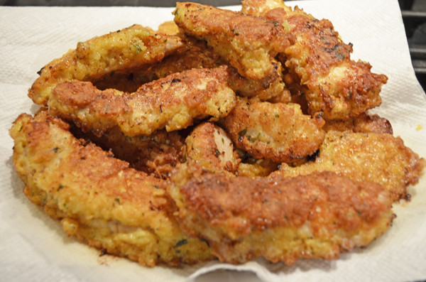 Crispy Parmesan Crusted Turkey Strips by 3glol.net