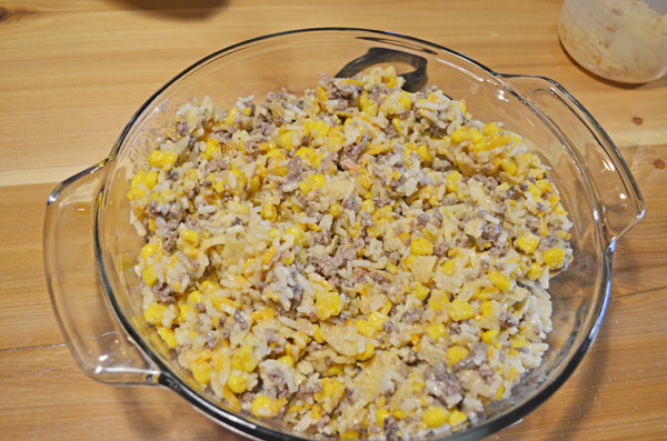 Crunchy Beef and Rice Casserole by 3glol.net