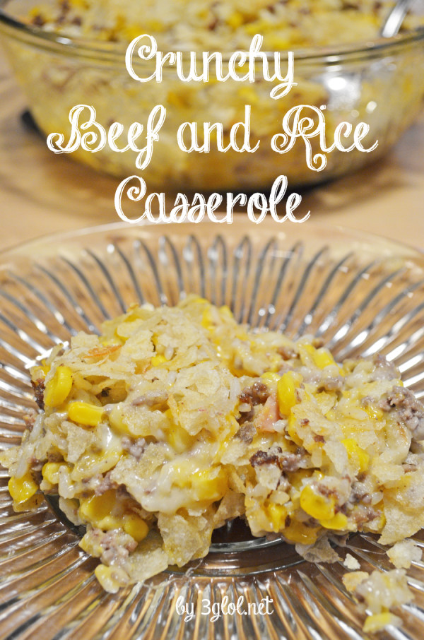 Crunchy Beef and Rice Casserole 