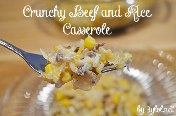 Crunchy Beef and Rice Casserole 