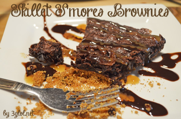 Skillet Smores Brownies 