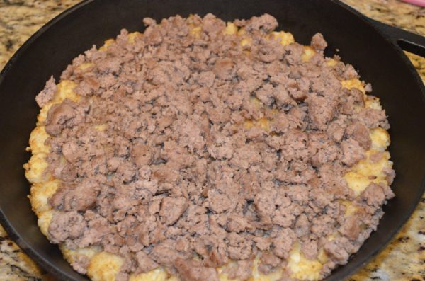 Bacon Cheeseburger Tot Skillet