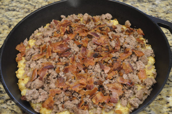 Bacon Cheeseburger Tot Skillet