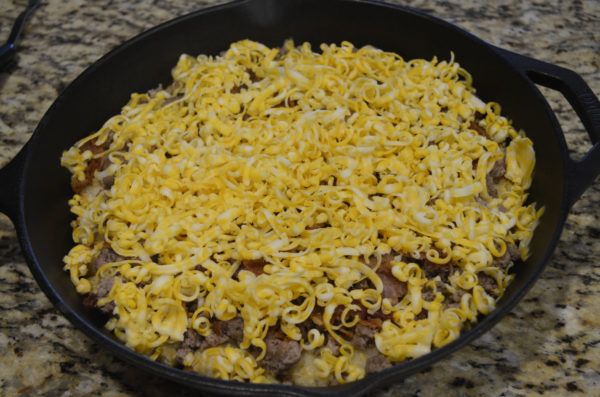 Bacon Cheeseburger Tot Skillet
