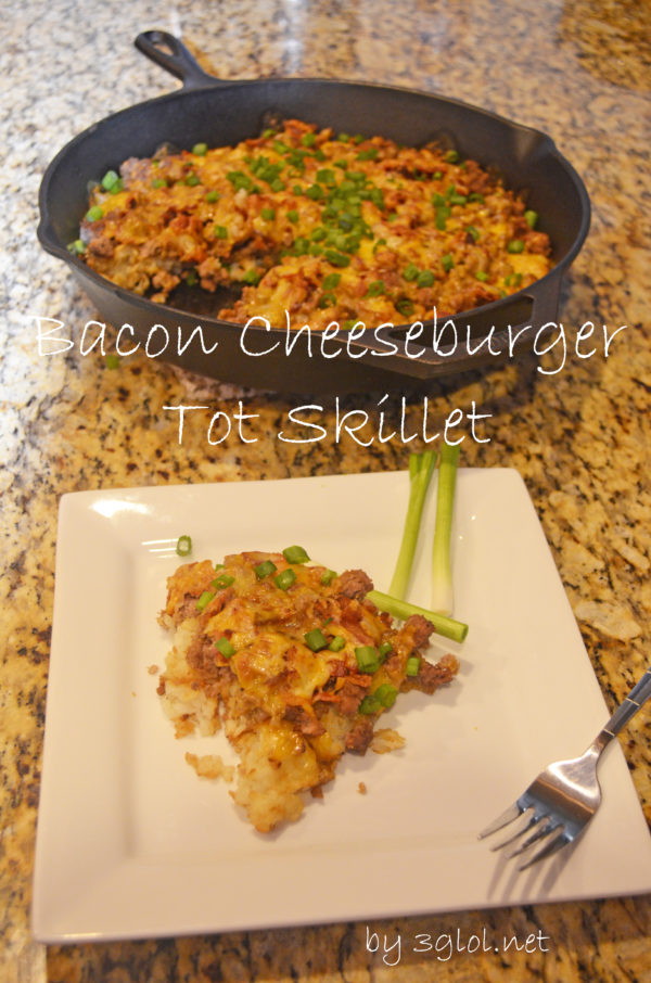 Bacon Cheeseburger Tot Skillet