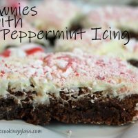 Brownies with Peppermint Icing