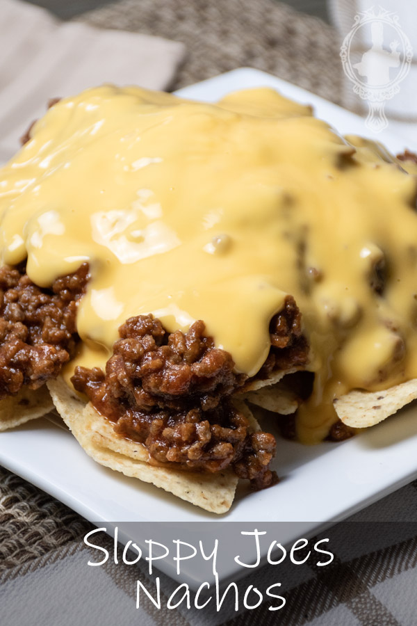 Angled, Close up of Sloppy Joes Nachos