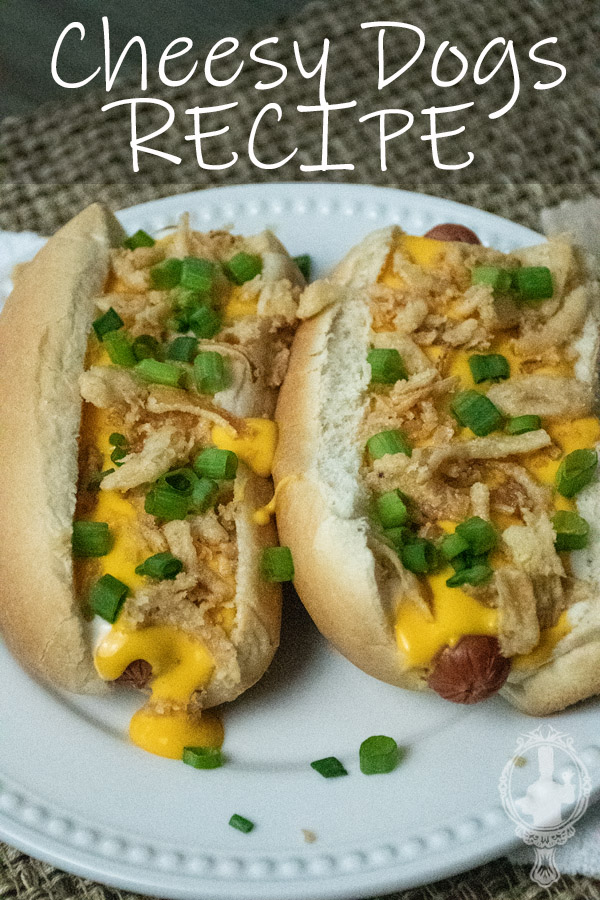Direct Shot of 2 cheesy ranch dogs