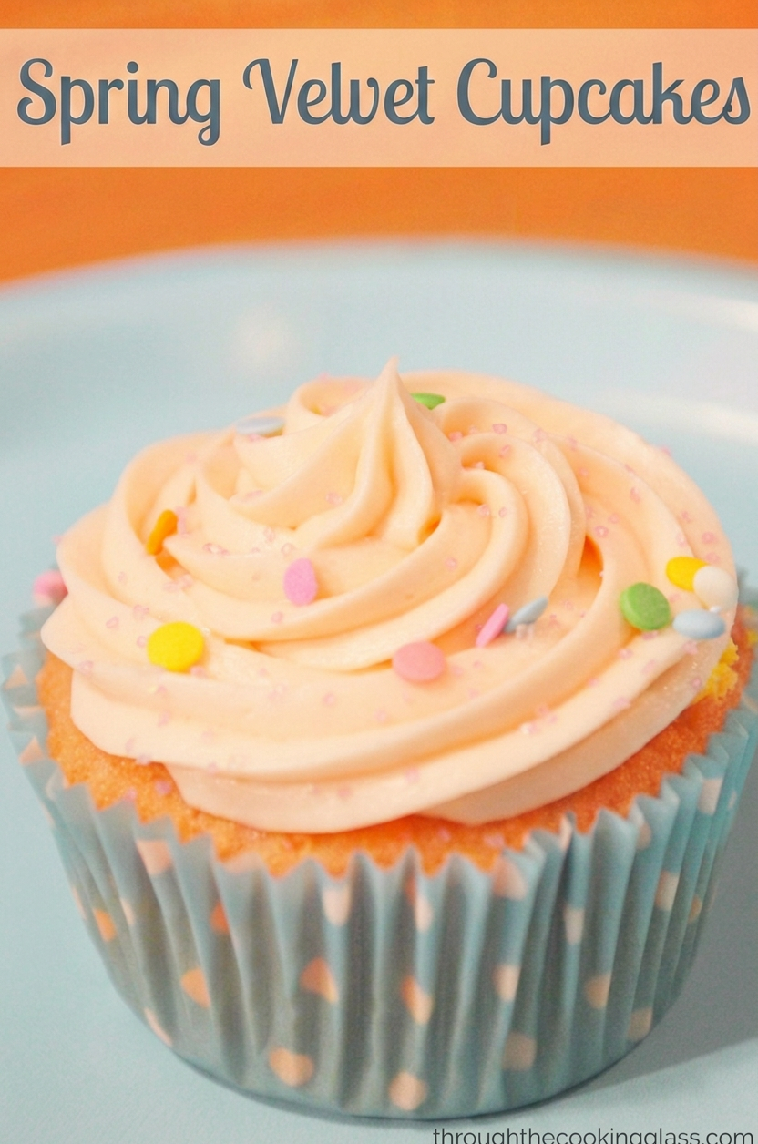 Spring Velvet Cupcakes by 3glol.net