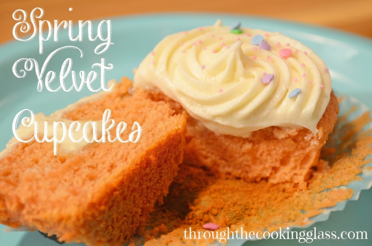 Spring Velvet Cupcakes by 3glol.net