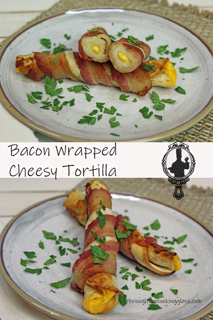 Bacon Wrapped Cheesy Tortilla