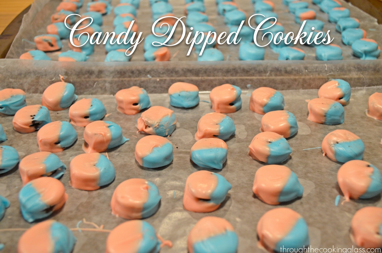 Candy Dipped Cookies Candy Dipped Cookies
