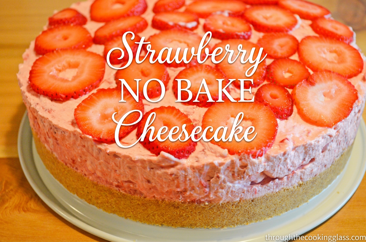 Strawberry NO BAKE Cheesecake by 3glol.net Strawberry NO BAKE Cheesecake by 3glol.net