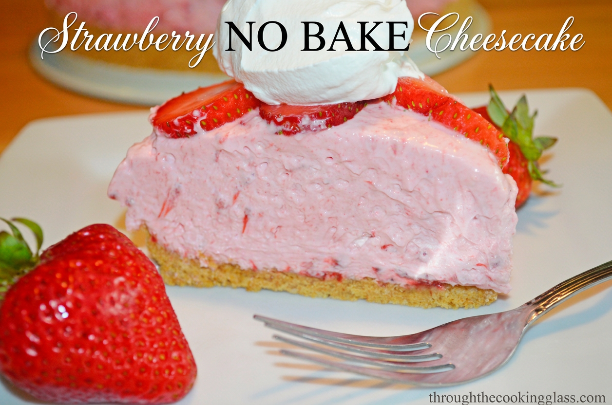 Strawberry NO BAKE Cheesecake by 3glol.net Strawberry NO BAKE Cheesecake by 3glol.net